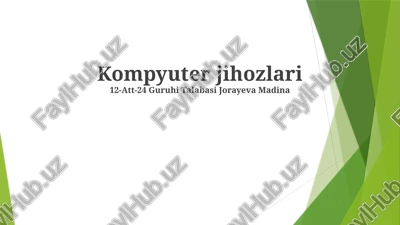 kompyuter jihozlari — PPTX