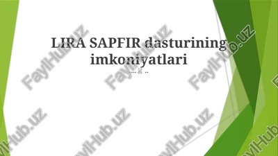 lira sapfir — PPTX