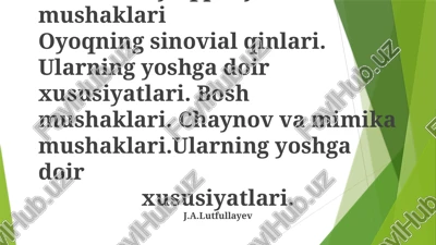 chanoq va son mushaklari — PPTX