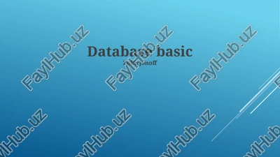 database basic — PPTX
