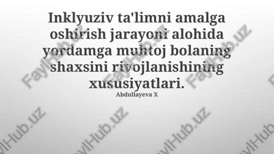 inklyuziv ta'lim strategiyalari — PPTX