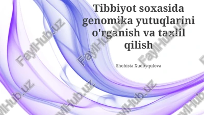 genomika tibbiyot — PPTX