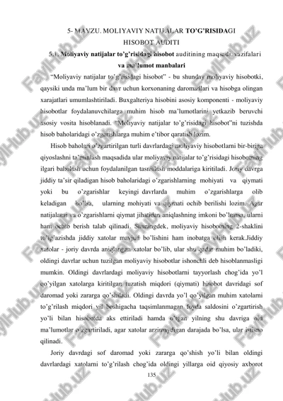 moliyaviy natijalar toʻgʻrisidagi hisobot auditi — PDF