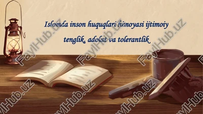 islomdagi odam huquqlari himoyasi — PPTX