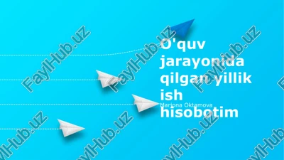 yillik ish hisoboti — PPTX