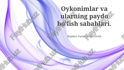 toponimlarning kelib chiqishi — PPTX