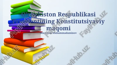 prezidentning javobgarligi va himoyasi — PPTX