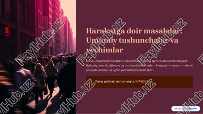 harakatga doir masalalar — PDF