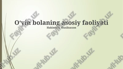 jismoniy faol o'yinlar — PPTX