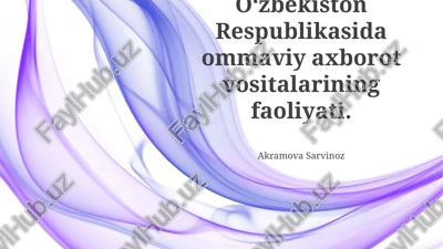 internet va ijtimoiy tarmoqlar — PPTX