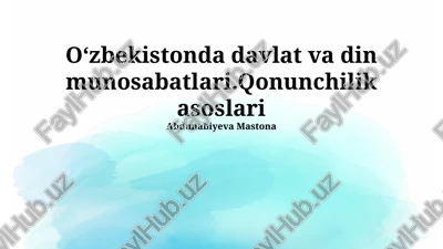 diniy adabiyotlar nashri va tarqalishi — PPTX