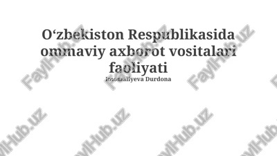 internet va ijtimoiy tarmoqlar ta’siri — PPTX