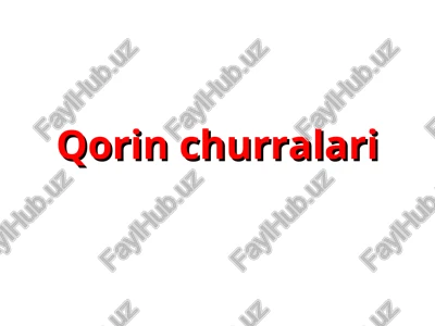 qorin churralari — PPT