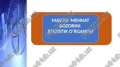 statistik kuzatish — PPTX