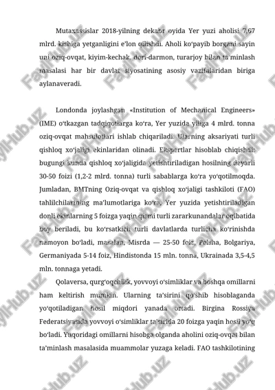 oziq-ovqat mahsulotlari — DOCX