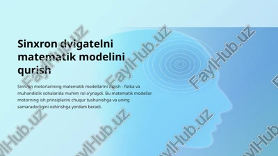 sinxron motorlarining matematik modellari — PPTX