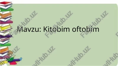 "kitobim oftobim" — PPTX
