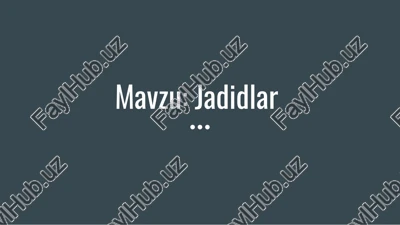jadidlar — PPTX
