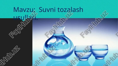 suvnit ozalash usullari — PPTX