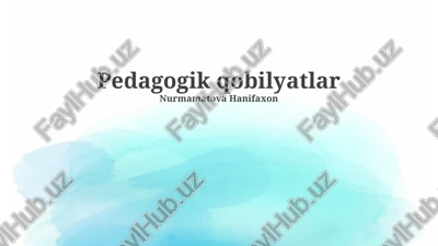 zamonaviy pedagogik texnologiyalar va ularning qo‘llanilishi — PPTX