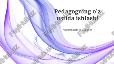 kasbiy rivojlanish yo'llari — PPTX