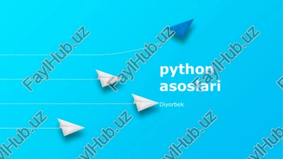 python asoslari — PPTX