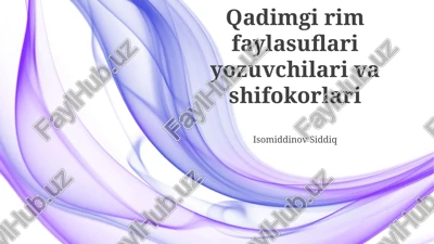 qadimgi rim yozuvchilari — PPTX