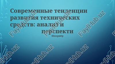 shaxriyor — PPTX