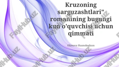robinson kruzo sarguzashtlari — PPTX