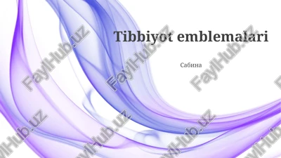 tibbiyot emblemalari — PPTX