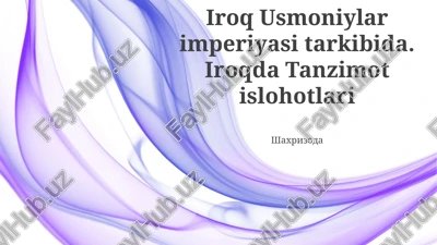 tanzimat islohotlari va usmonli imperiyasining oxiri — PPTX