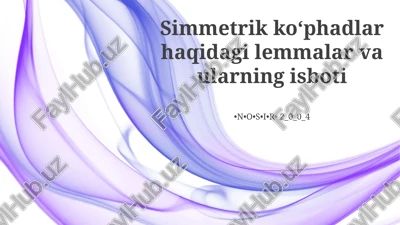 nyuton tenglamalari — PPTX