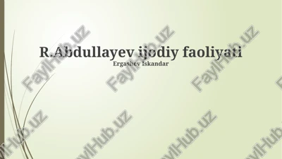 erta ijodiy davri — PPTX