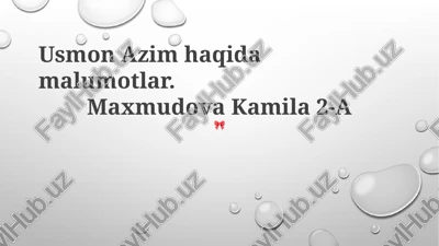 kelajakdagi intilishlar — PPTX