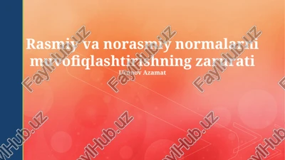 uyushmaganlikning salbiy oqibatlari — PPTX