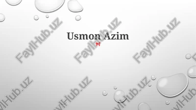 usmon azim — PPTX