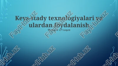 katta ma'lumotlar tahlili — PPTX