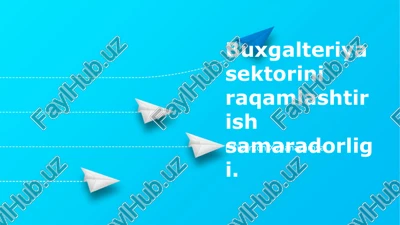 hisob-kitobdagi raqamli inqilob — PPTX