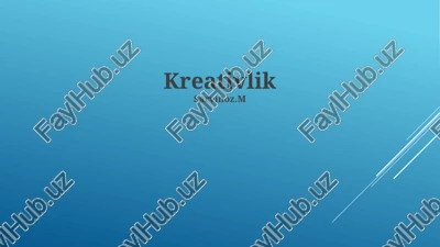 ijodkorlikning neyrofiziologiyasi — PPTX