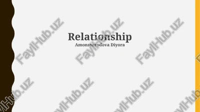 relationship — PPTX