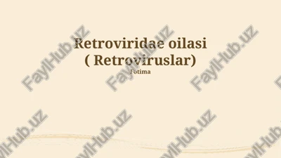 retroviruslar — PPTX