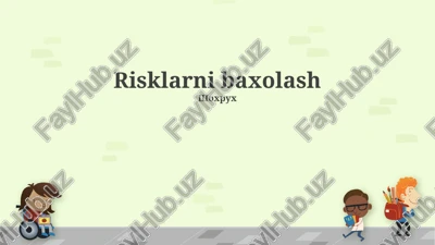xavflarni boshqarish strategiyasi — PPTX