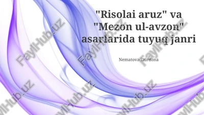 mezon ul-avzoniy — PPTX