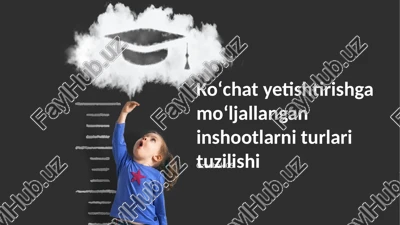 ko'chat yetishtirishga moʻljallangan inshootlarni turlari tuzilishi — PPTX