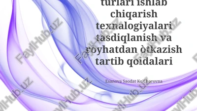 standart turlari — PPTX