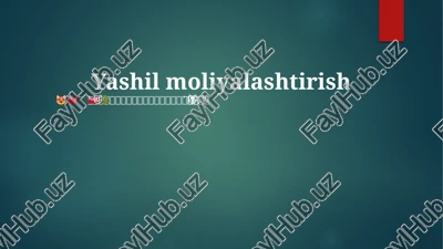 yashil moliyalashtirish — PPTX