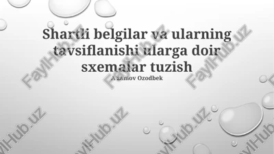 oddiy shartli ramzlar diagrammasi — PPTX