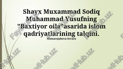baxtiyor oila — PPTX