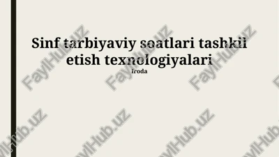 axloqiy tarbiya darslari — PPTX