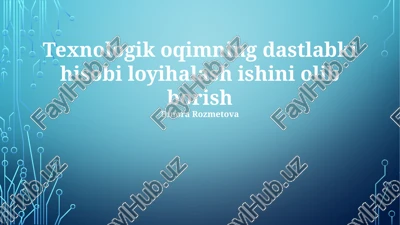 dastlabki buxgalteriya hisobi — PPTX